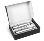 Discovery Water Bottle Gift Set  - Silver Only
