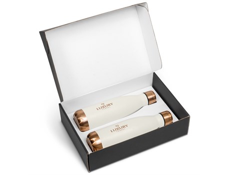Milan Water Bottle Gift Set - Bronze Only - Image 3