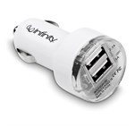 Voyage Dual Usb Car Charger - White