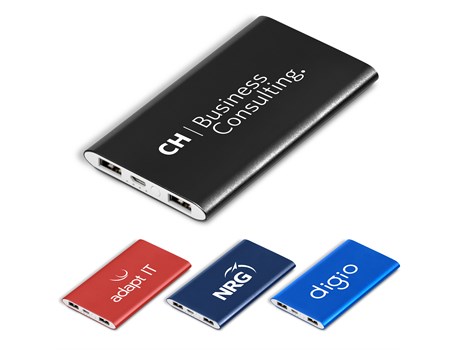 Odeon Slim 4000Mah Power Bank - Red - Image 3