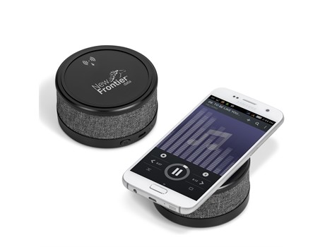 Aberdeen Wireless Charger & Bluetooth Speaker-Grey - Image 3