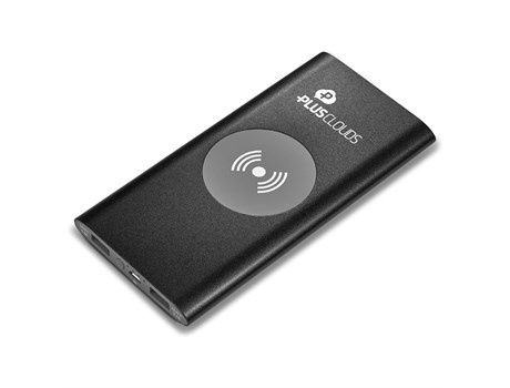 Odeon Slim 8000mAh Wireless Power Bank - Black - Image 3
